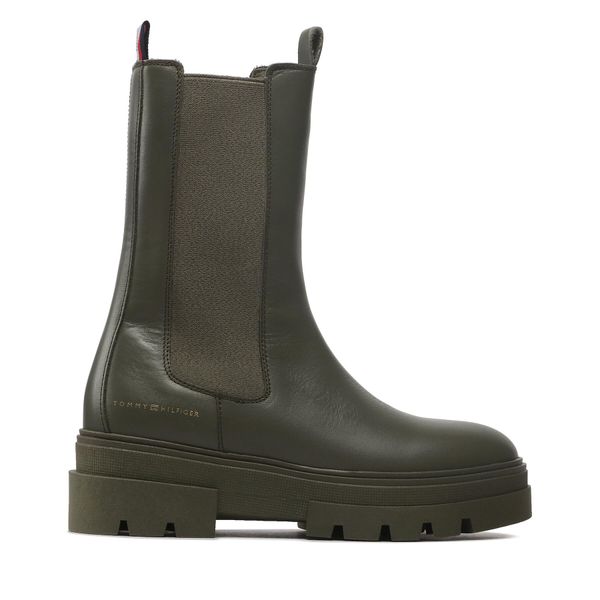Tommy Hilfiger Chelsea cipele Tommy Hilfiger Monochromatic Chelsea Boot FW0FW06730 Army Green RBN