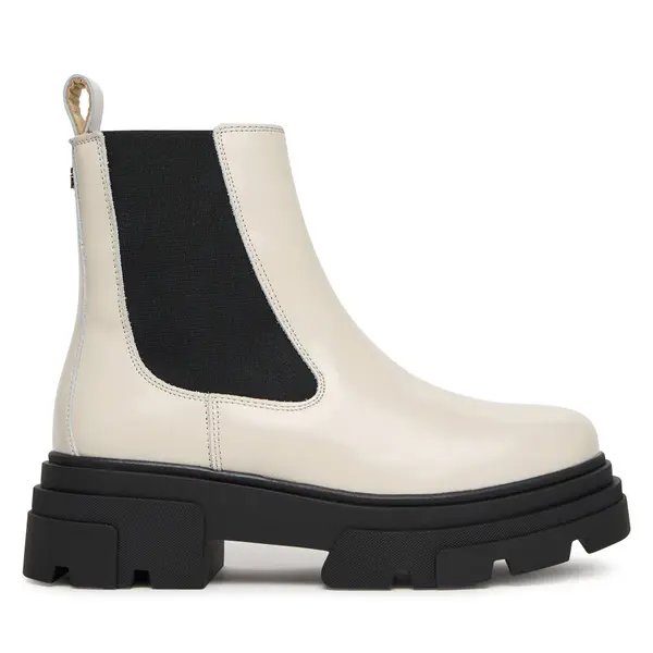 Tommy Hilfiger Chelsea cipele Tommy Hilfiger Shiny FW0FW09042 Bež