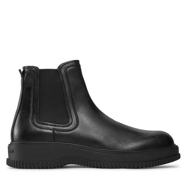 Tommy Hilfiger Chelsea cipele Tommy Hilfiger Th Everyday Class Termo Lth Chel FM0FM04656 Black BDS