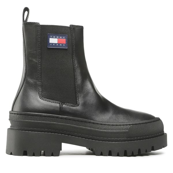 Tommy Jeans Chelsea cipele Tommy Jeans Foxing Detail Chelsea Boot EM0EM01062 Black BDS
