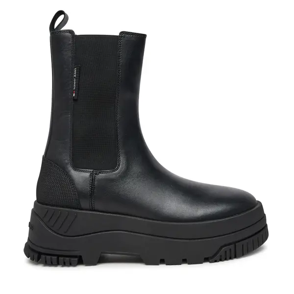 Tommy Jeans Chelsea cipele Tommy Jeans Tjw Chelsea Flatform Boot EN0EN02597 Crna
