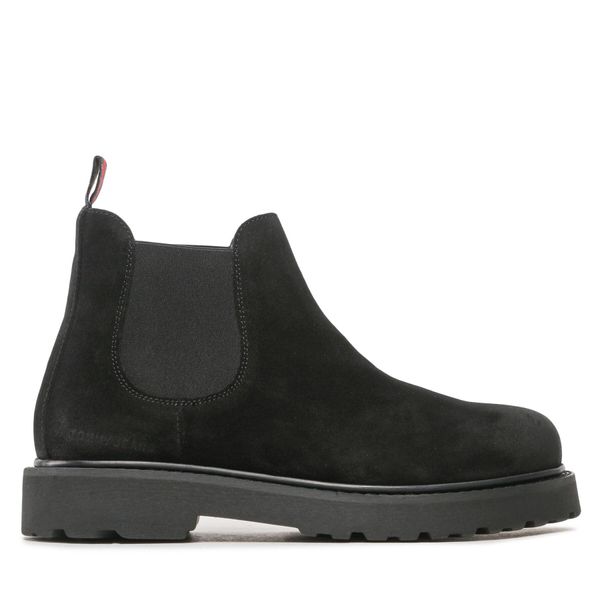 Tommy Jeans Chelsea cipele Tommy Jeans Tommy Jeans Suede Boot EM0EM01205 Black BDS