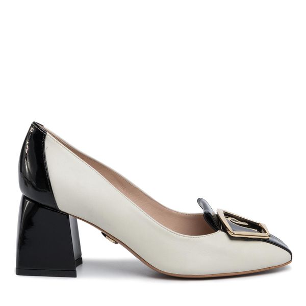 Baldowski Cipele Baldowski D03072-4330-001 Lakier Czarny/Nappa Vanilia