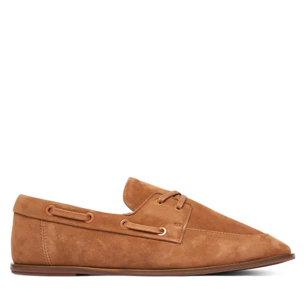 Calvin Klein Cipele Calvin Klein Ess Boatshoe Suede HW0HW03290 Smeđa
