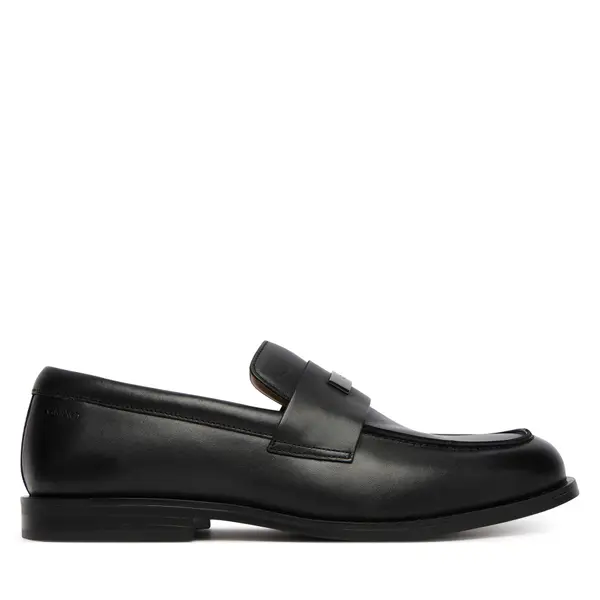 Calvin Klein Cipele Calvin Klein Ess Rubber Loafer Hw Plaq Va Lth HM0HM02177 Crna