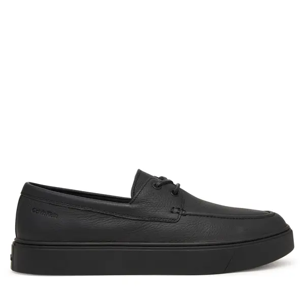 Calvin Klein Cipele Calvin Klein Hybrid Clean Boat Shoe Lth HM0HM02233 Crna