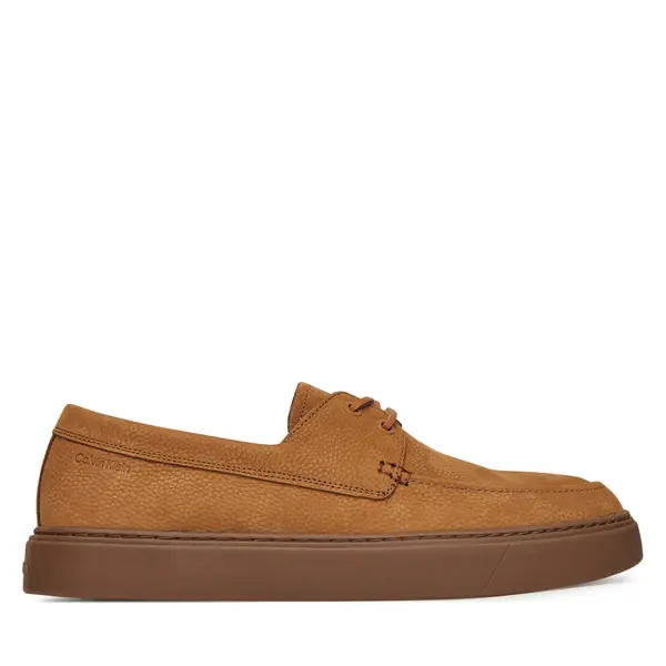 Calvin Klein Cipele Calvin Klein Hybrid Lace Up Boat Nu HM0HM01892 Smeđa