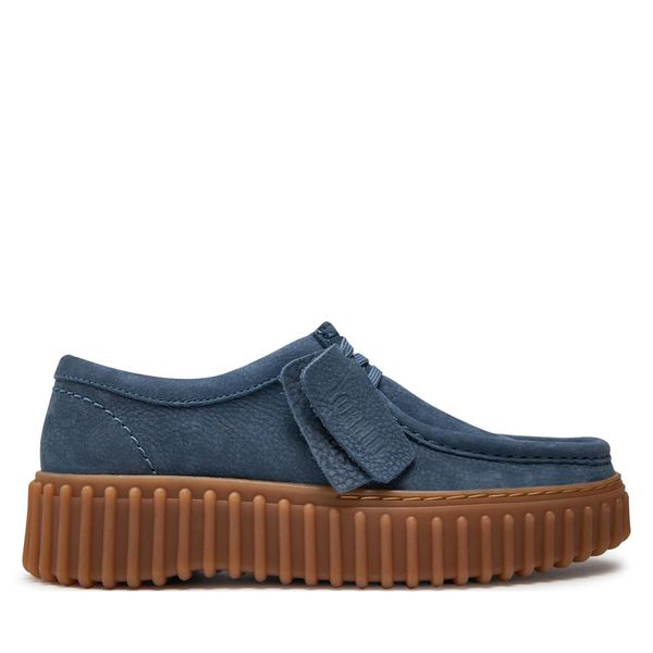 Clarks Cipele Clarks Torhill Bee 26176355 Blue Nubuck
