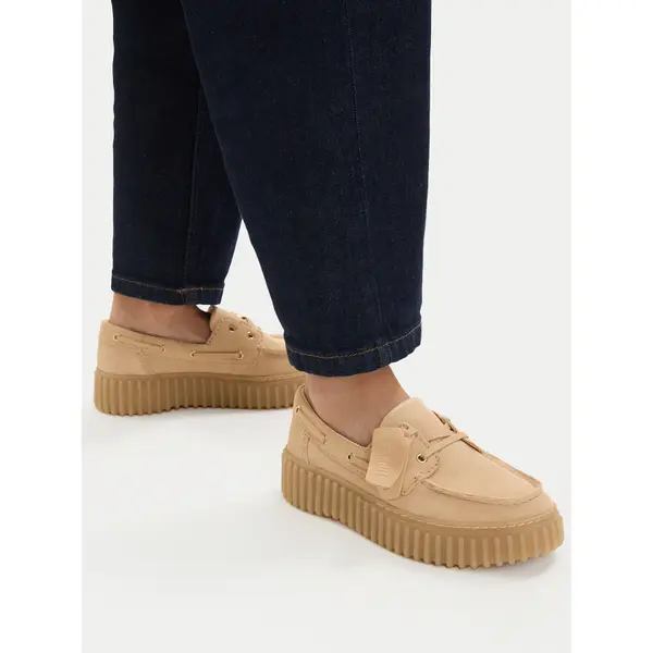 Clarks Cipele Clarks Torhill Boat 26186301 Bež