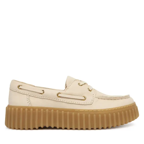 Clarks Cipele Clarks Torhill Boat 26186302 Écru