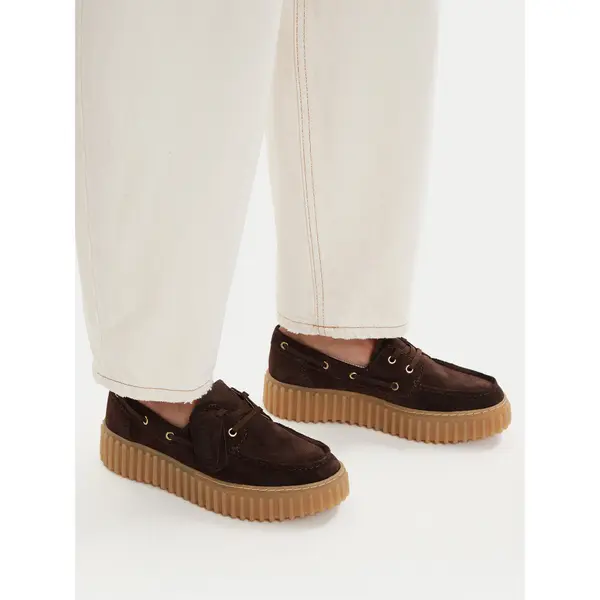 Clarks Cipele Clarks Torhill Boat 26186647 Smeđa