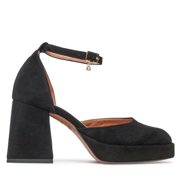 R.Polański Cipele R.Polański 1454 Czarny Zamsz