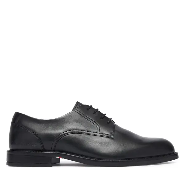 Tommy Hilfiger Cipele Tommy Hilfiger Corporate Dressy Lth FM0FM06023 Crna