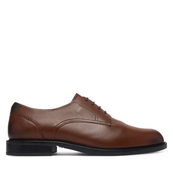 Tommy Hilfiger Cipele Tommy Hilfiger Corporate Dressy Lth FM0FM06023 Smeđa