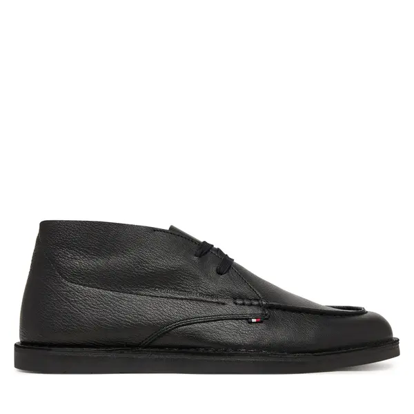 Tommy Hilfiger Cipele Tommy Hilfiger Hilfiger Stitchdown Tbl Lth Chuk FM0FM05743 Crna