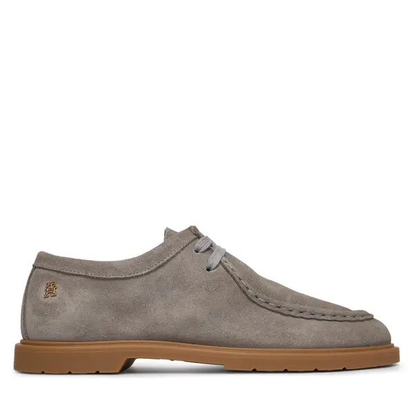 Tommy Hilfiger Cipele Tommy Hilfiger Lightweight Suede Apron Toe FW0FW09262 Siva
