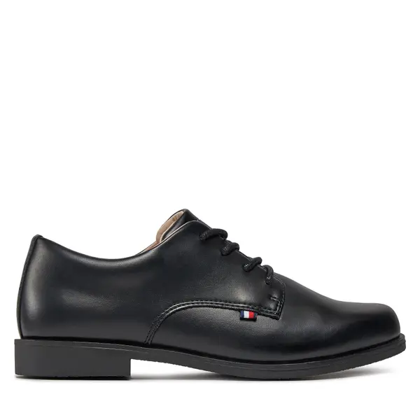 Tommy Hilfiger Cipele Tommy Hilfiger Low Cut Lace Up Shoe T3B4-33174-1355 Crna