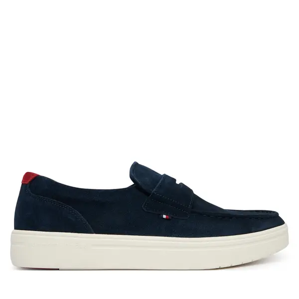 Tommy Hilfiger Cipele Tommy Hilfiger Modern Light Hybrid Suede Loafer FM0FM05786 Tamnoplava