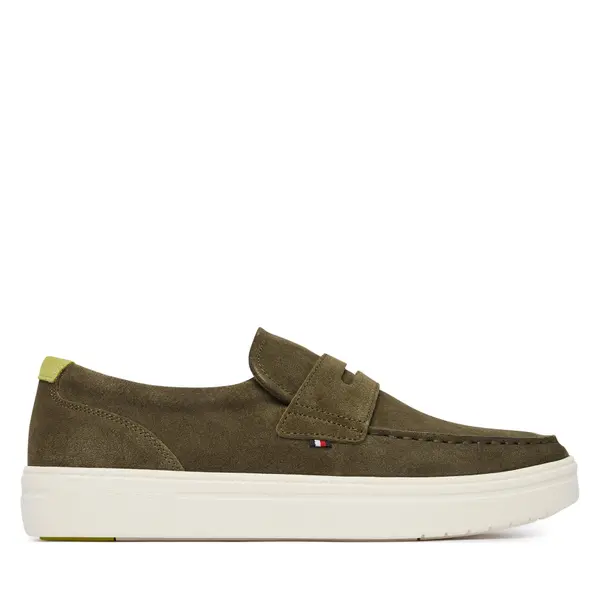 Tommy Hilfiger Cipele Tommy Hilfiger Modern Light Hybrid Suede LoaferFM0FM05786 Zelena