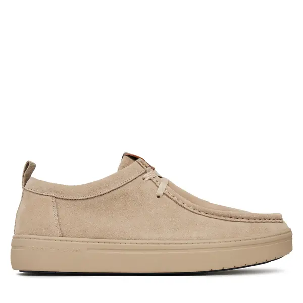 Tommy Hilfiger Cipele Tommy Hilfiger Modern Light Suede Moc Toe Shoe FM0FM05501 Bež