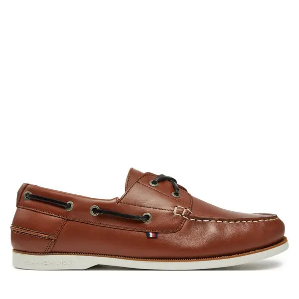 Tommy Hilfiger Cipele Tommy Hilfiger Th Boat Shoe Core Lth FM0FM05569 Smeđa