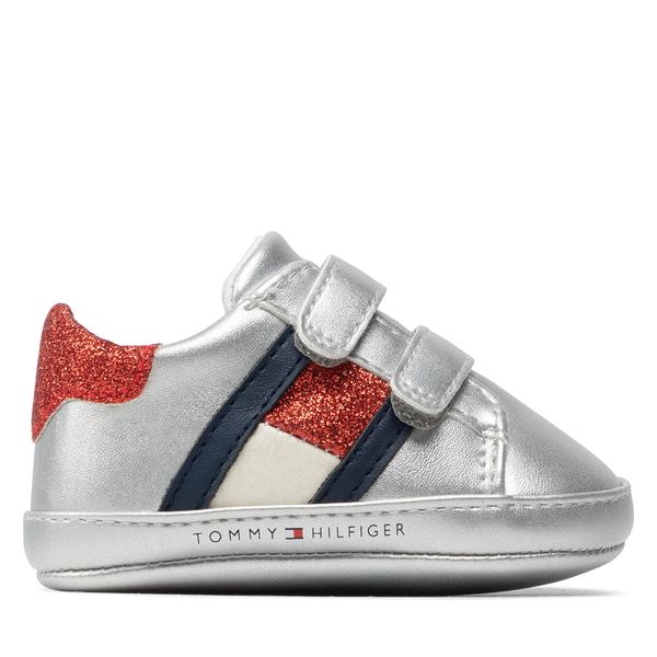 Tommy Hilfiger Cipele Tommy Hilfiger Velcro Shoe Silver T0A4-32110-1070 Silver 904