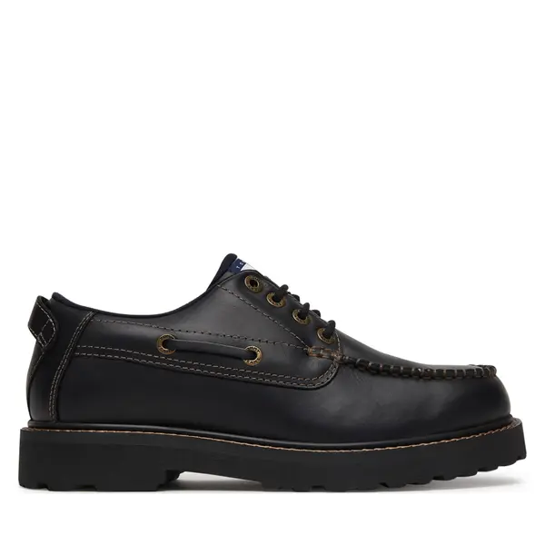 Tommy Jeans Cipele Tommy Jeans Archive '01 Boat Shoe Leather EM0EM01651 Crna