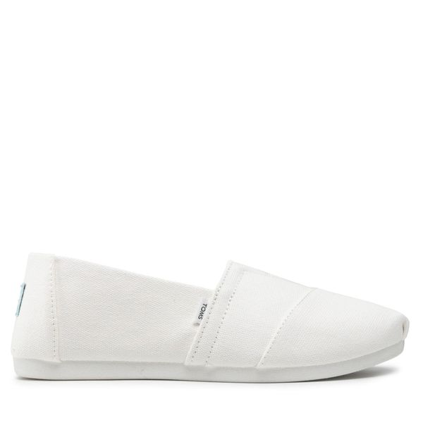 Toms Cipele Toms Alpargata 10017739 White Reycled Cotton Canvas