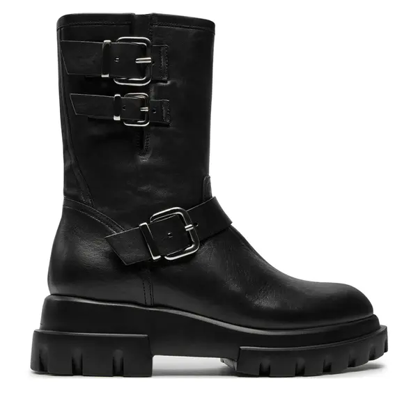 AGL Čizme AGL Chunky Biker D756589PGKD0711013 Crna