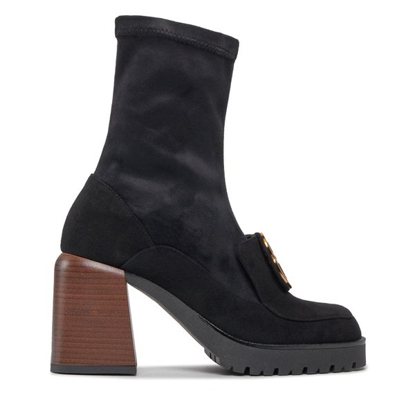 Baldowski Čizme Baldowski D04468-2642-001 Zamsz Czarny/Lycra Zamsz Czarny