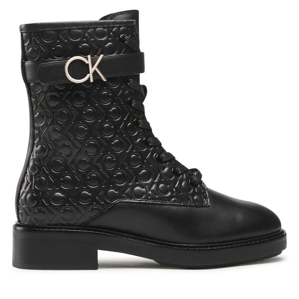 Calvin Klein Čizme Calvin Klein Combat Boot HW0HW01525 Seasonal Black Mono 0GK