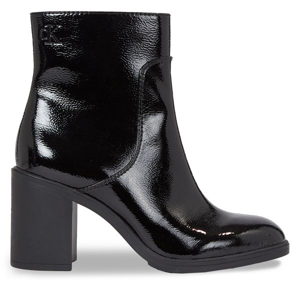 Calvin Klein Jeans Čizme Calvin Klein Jeans Mid Block Heel Boot Naplak Wn YW0YW01258 Triple Black 0GT