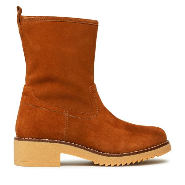 Clarks Čizme Clarks Eden Mid Hi 261615494 Dark Tan Suede