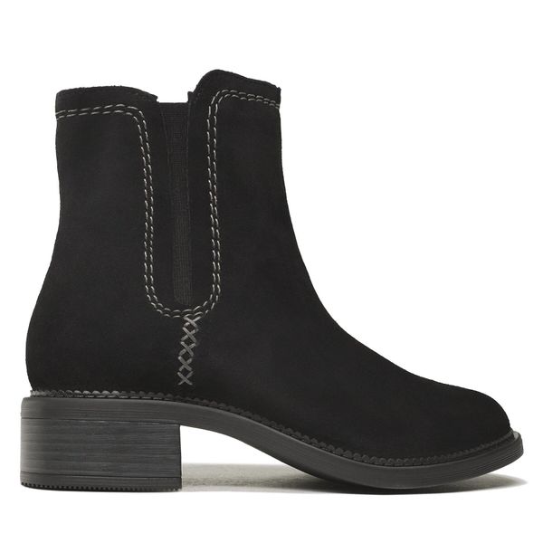 Clarks Čizme Clarks Maye Zip 261680534 Black Suede