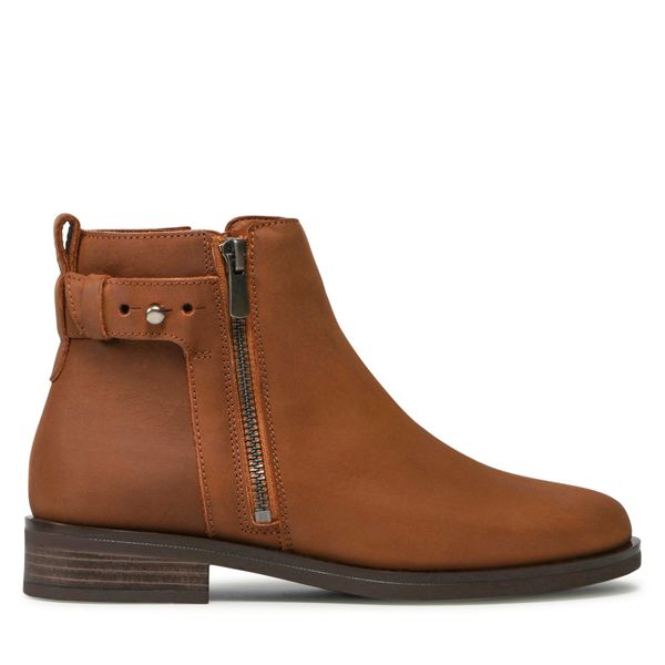 Clarks Čizme Clarks Memi Lo 261622394 Dark Tan Lea