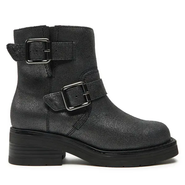 Clarks Čizme Clarks Rebelle Buckle 26178889 Srebrna