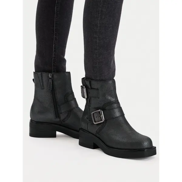 Clarks Čizme Clarks Rebelle Buckle 26178889 Srebrna