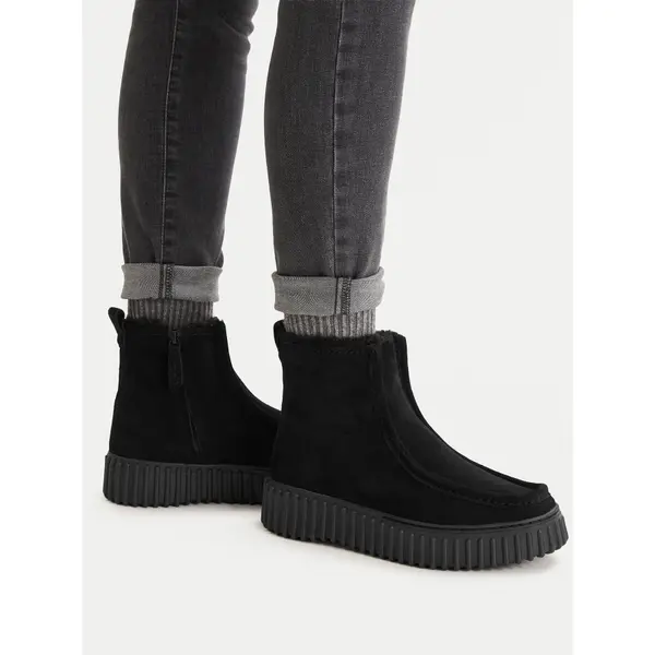 Clarks Čizme Clarks Torhill Cozy 26182910 Crna