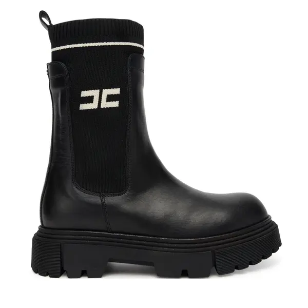 Elisabetta Franchi Čizme Elisabetta Franchi Chelsea F4A5-E0424-1316930 Crna