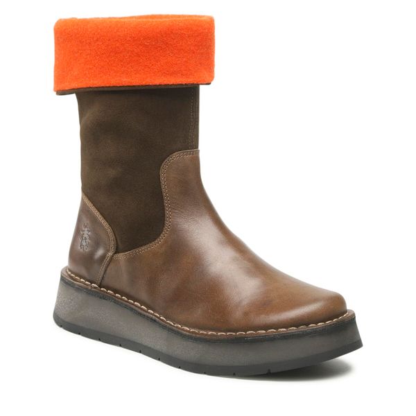 Fly London Čizme Fly London Rulafly P211083001 Olive/Slug (Ora)