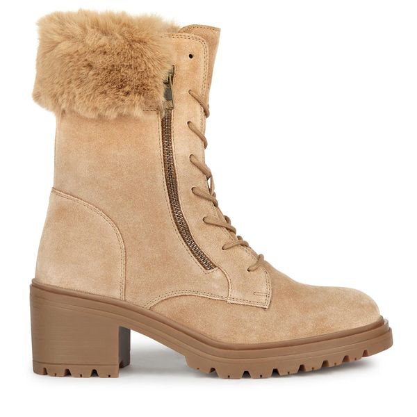 Geox Čizme Geox D Damiana D36QCB 022BH CS65A Toffee/Beige