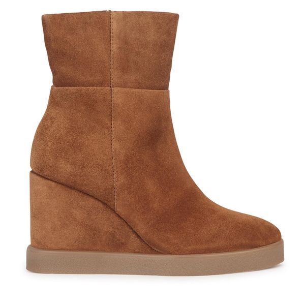 Geox Čizme Geox D Elidea Wedge D36VQB 00022 CD500 Dk Camel