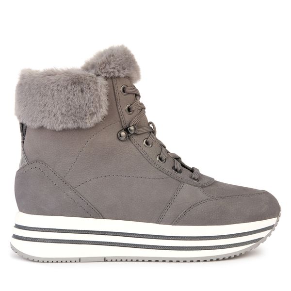 Geox Čizme Geox D Kency D36QHC 00076 C9371 Siva