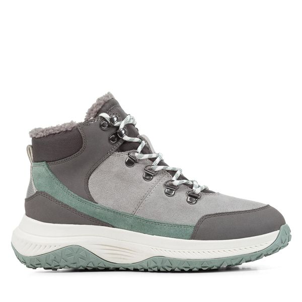 Geox Čizme Geox D Oliviera + Grip D36VNC 02232 C1L9G Lt Grey/Dk Stone