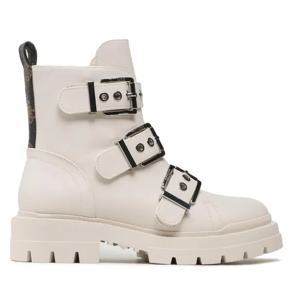 Guess Čizme Guess FL7OBI LEA10 Écru