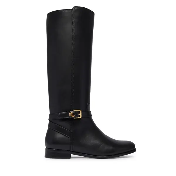 Lauren Ralph Lauren Čizme ispod koljena LAUREN RALPH LAUREN Brooke II Calfskin Tall Boot 802974383004 Crna