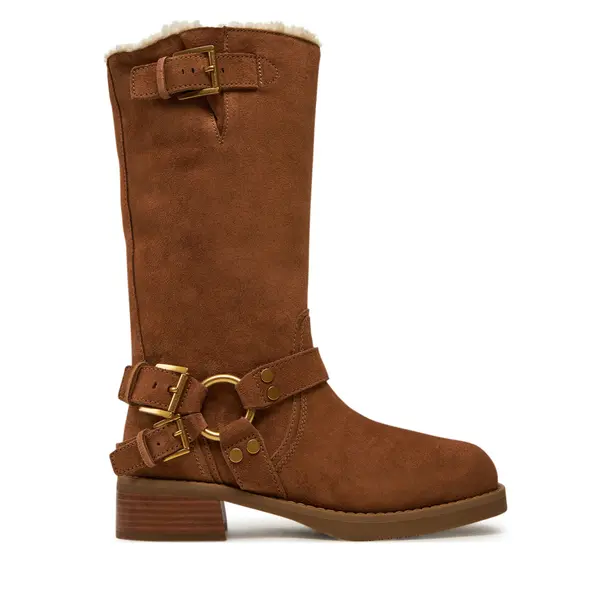 MICHAEL Michael Kors Čizme ispod koljena MICHAEL Michael Kors Crosby 40F4CBFB6S Smeđa