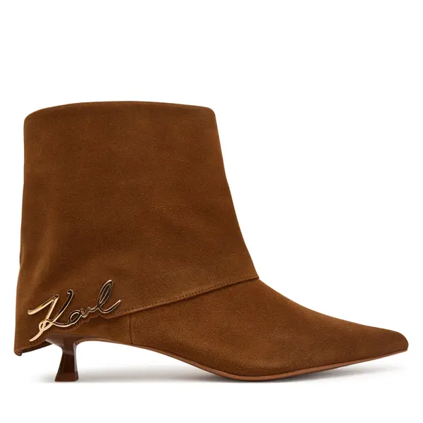 Karl Lagerfeld Čizme KARL LAGERFELD KL30142 Smeđa