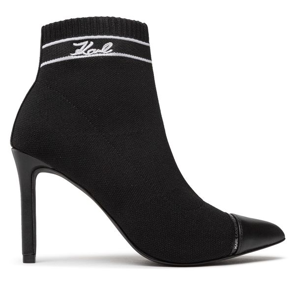 KARL LAGERFELD Čizme KARL LAGERFELD KL31352 Black Knit Textile