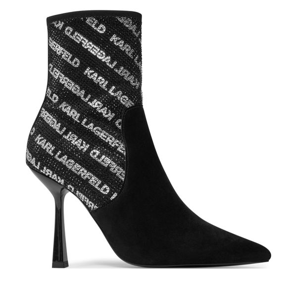 KARL LAGERFELD Čizme KARL LAGERFELD KL31354 Black Suede/Textile 700